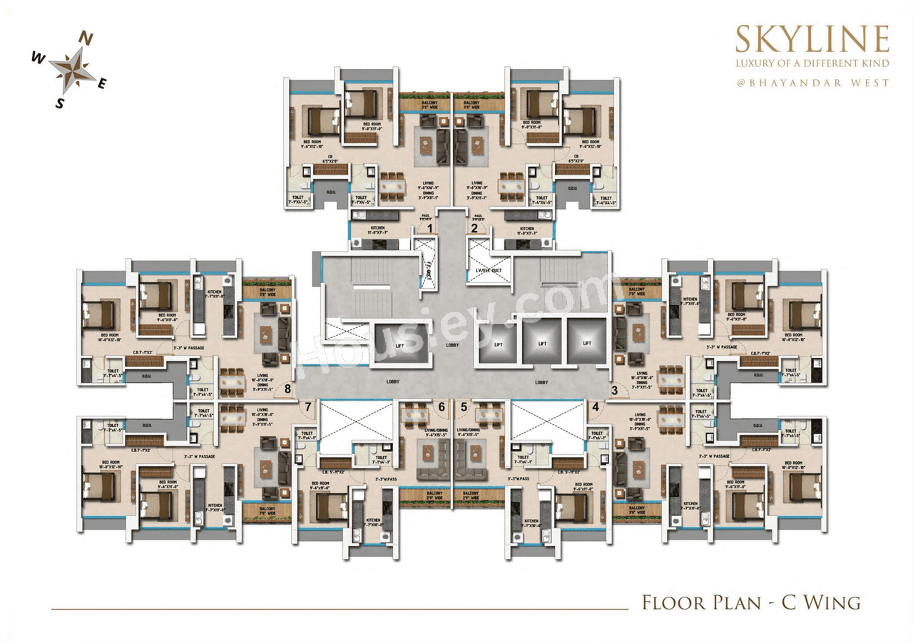 Bhutra Skyline Floor plan 3