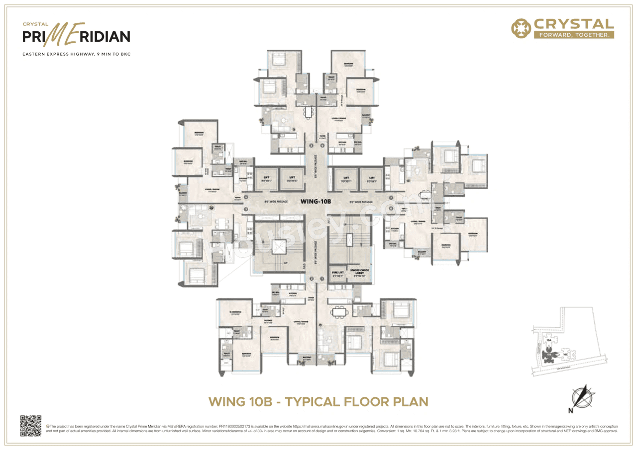 Crystal Prime Meridian Floor plan 2
