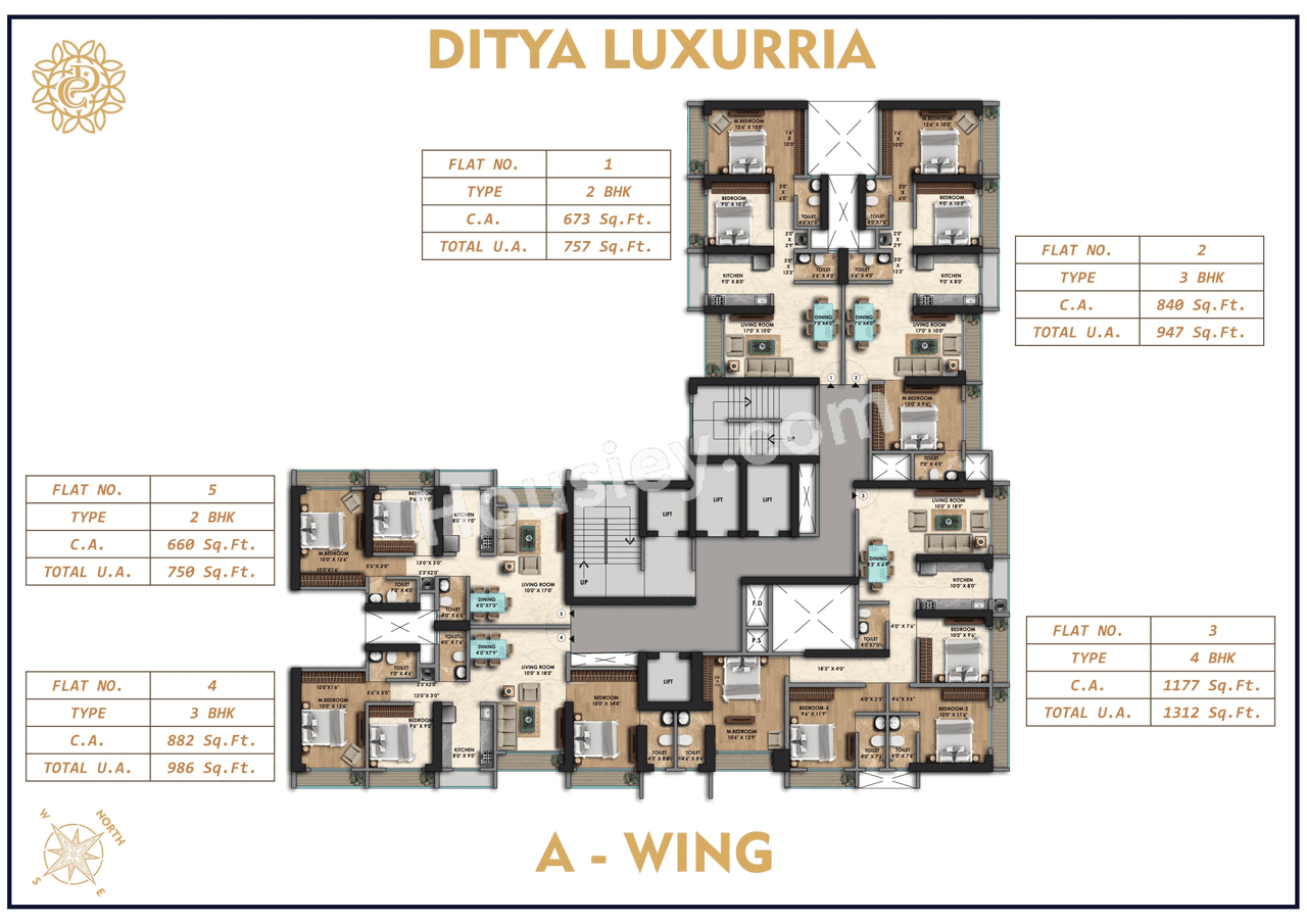 Ditya Luxuria Floor plan 1