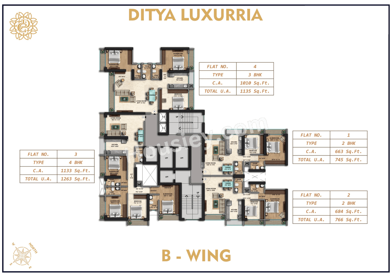 Ditya Luxuria Floor plan 2