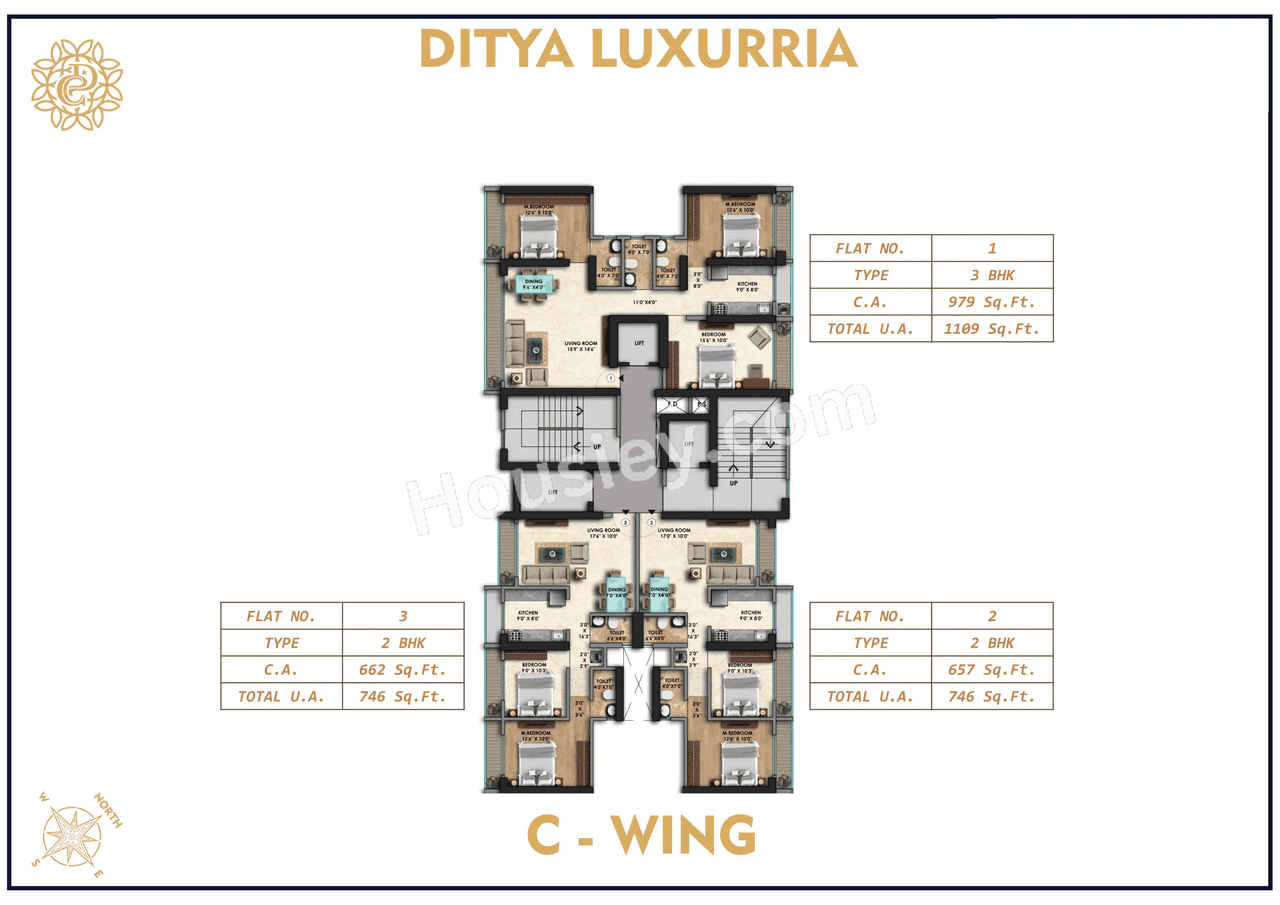 Ditya Luxuria Floor plan 3
