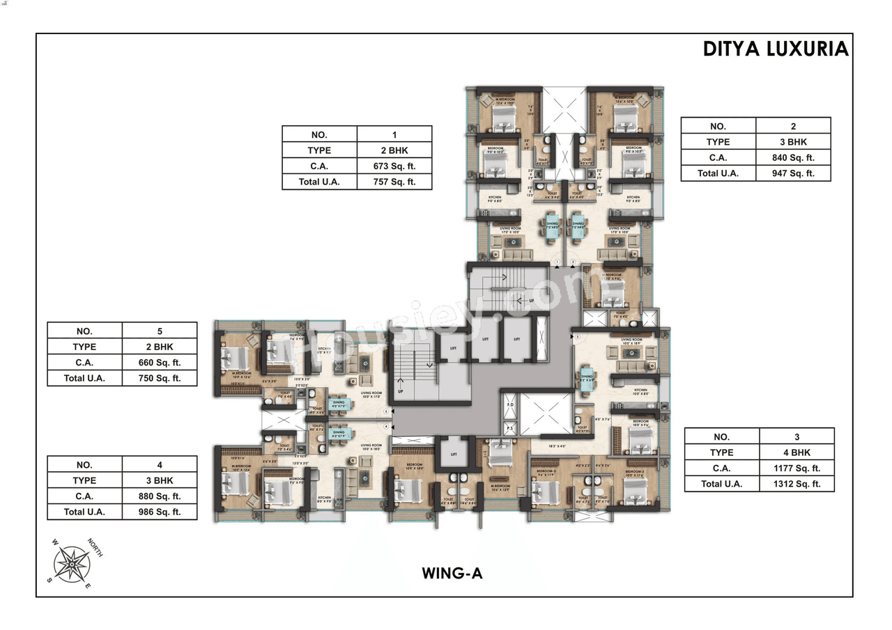 Ditya Luxuria Floor plan 6