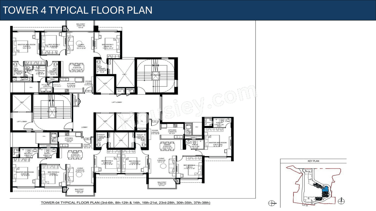 DLF West Park Floor plan 4