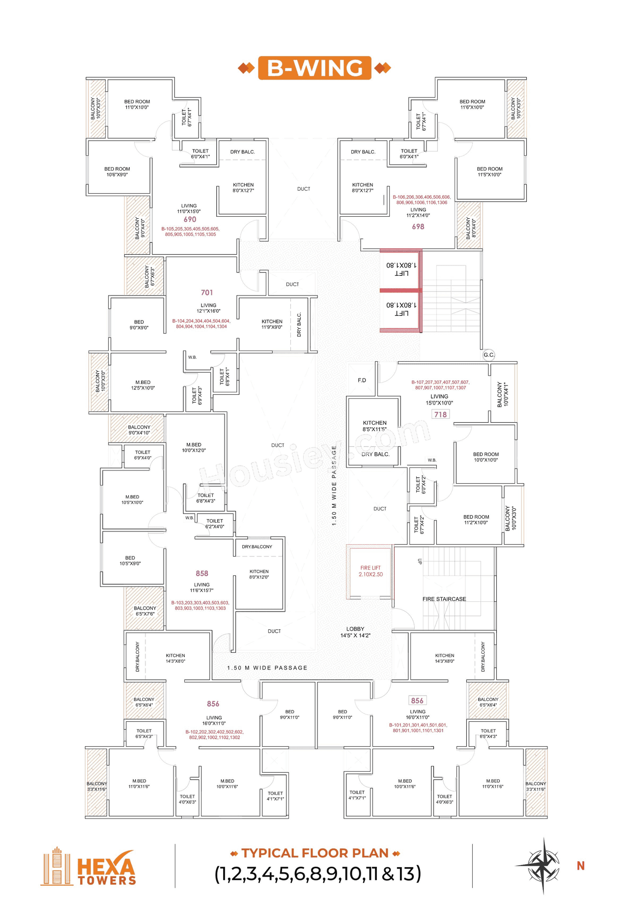 DML Hexa Towers Floor plan 2