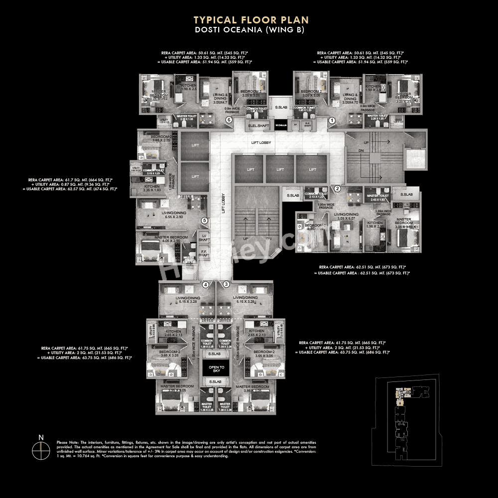 Dosti Eastern Bay Floor plan 2