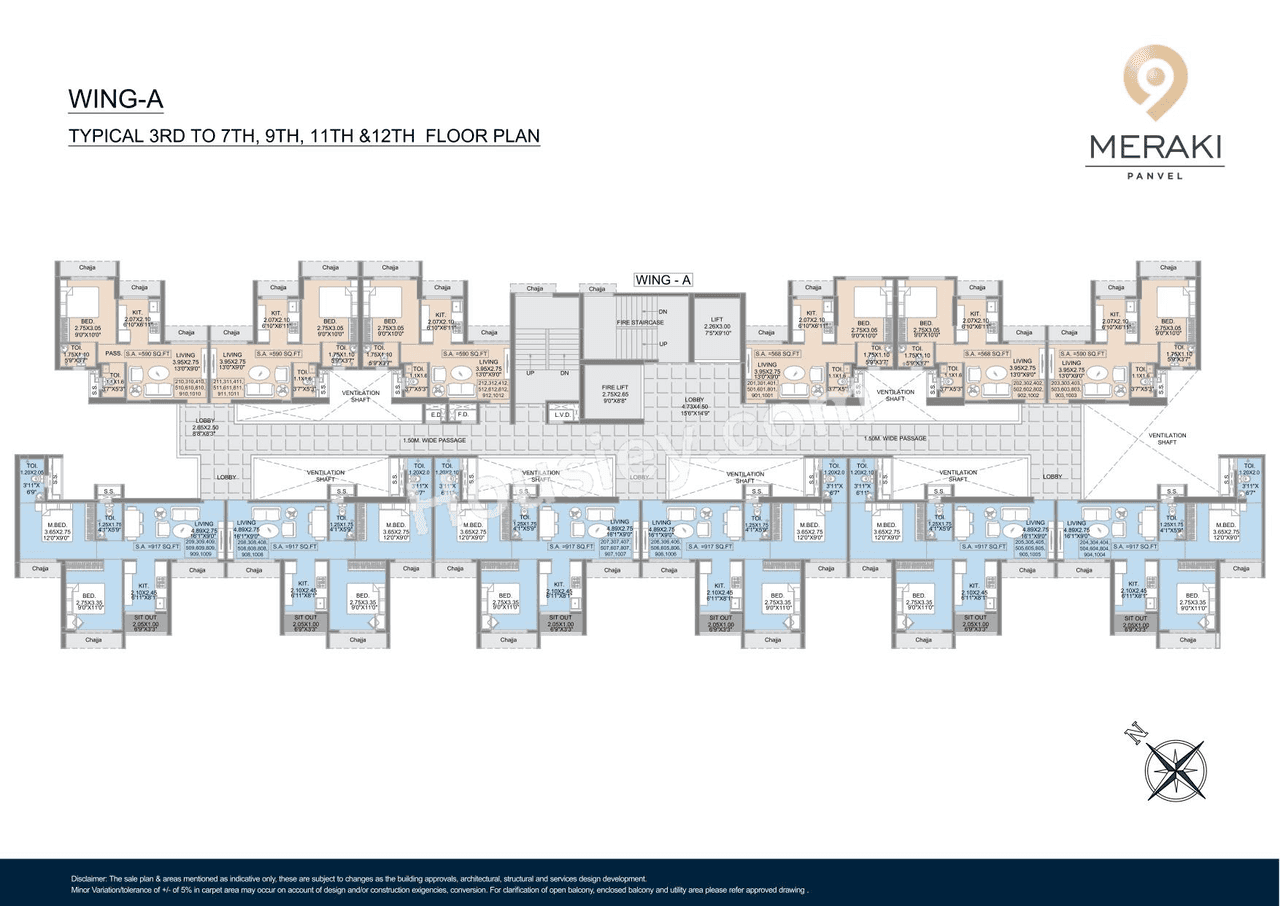 Ekdant 9 Meraki Floor plan 3