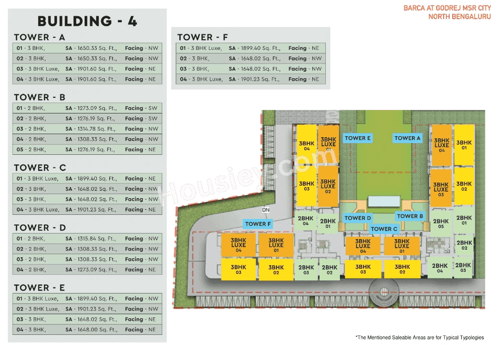 Godrej Barca MSR City Floor plan 4
