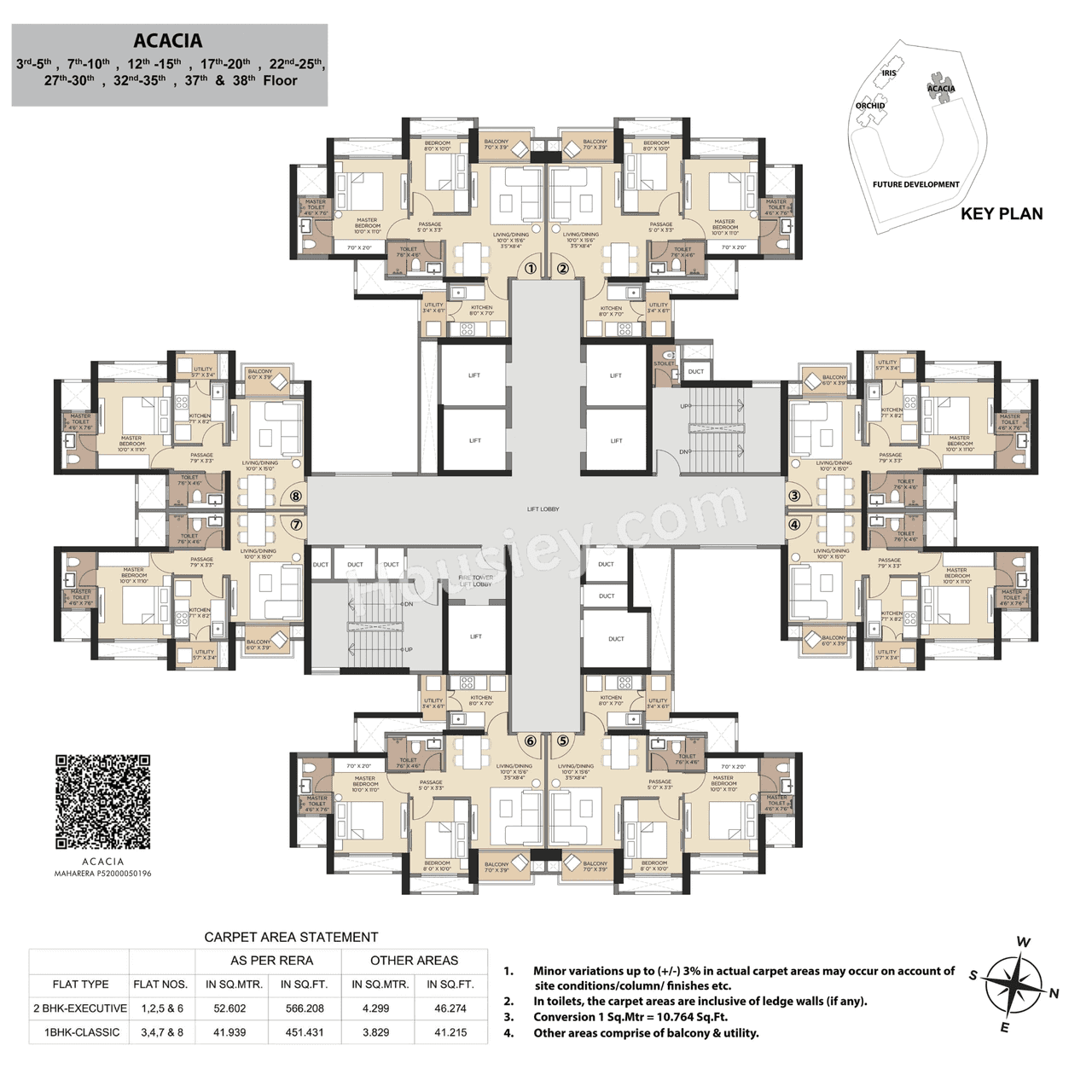 Hiranandani Fortune City Floor plan 1