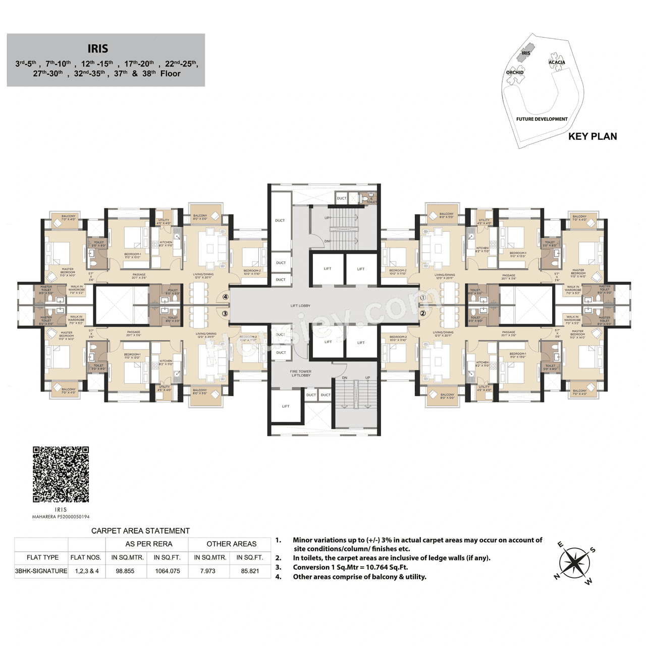 Hiranandani Fortune City Floor plan 2