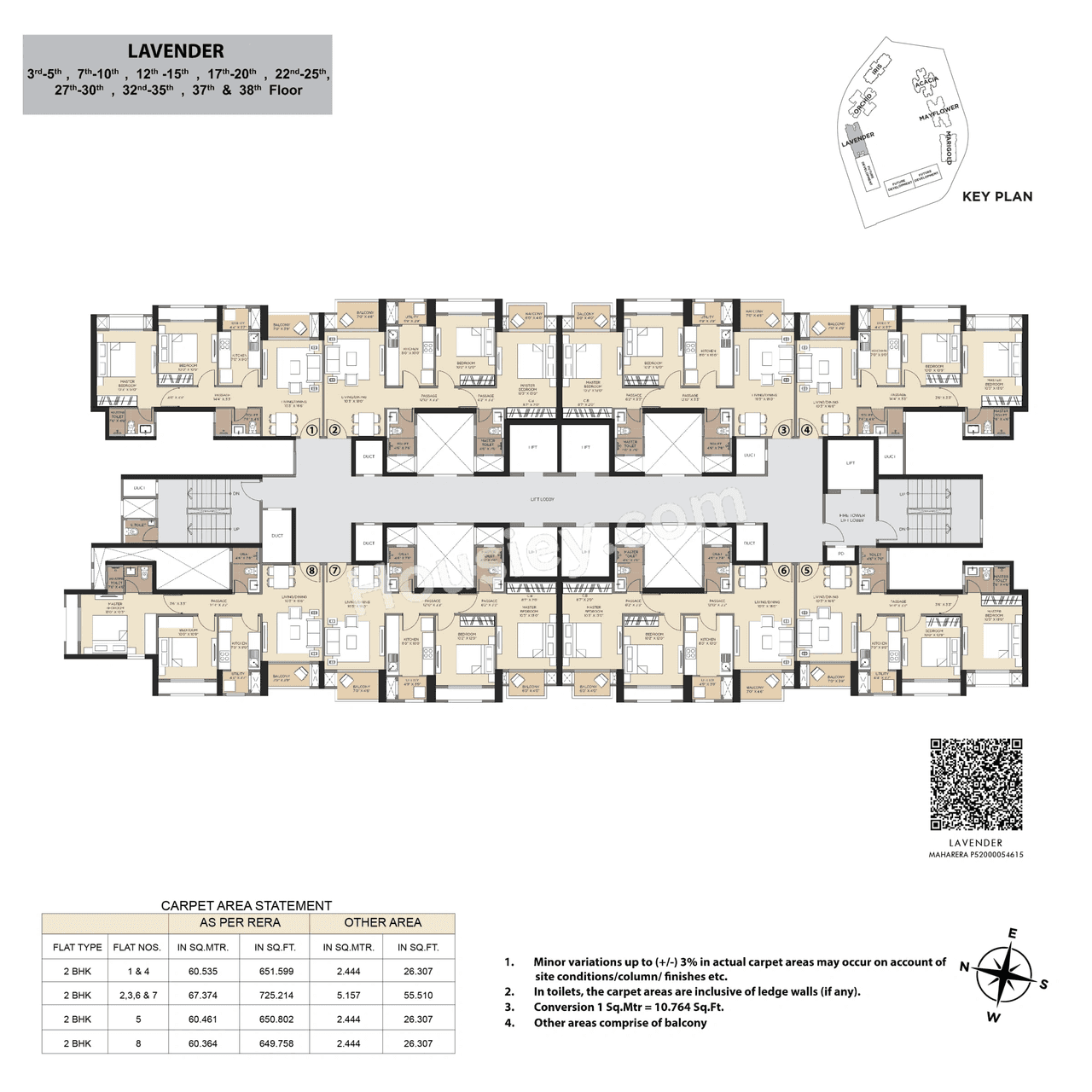 Hiranandani Fortune City Floor plan 3