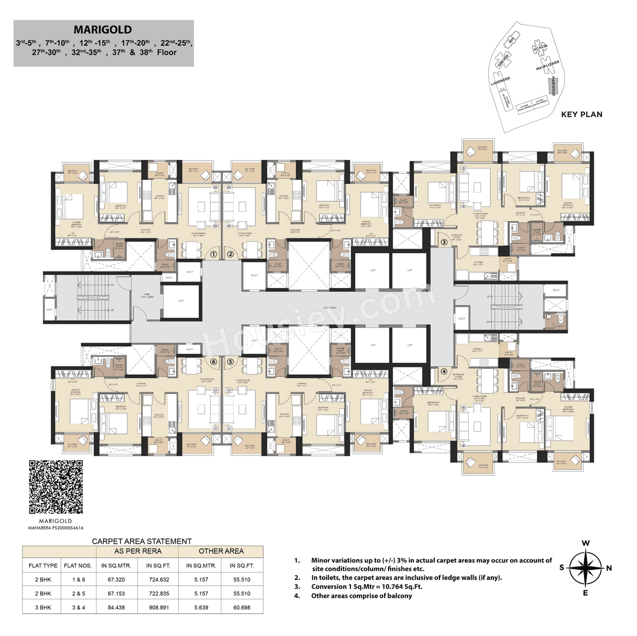 Hiranandani Fortune City Floor plan 5