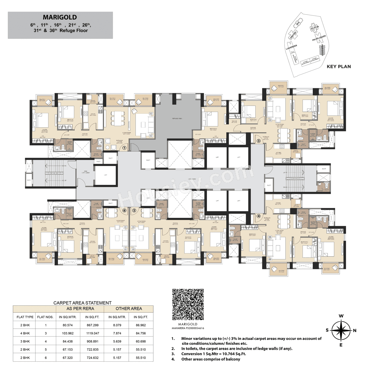 Hiranandani Fortune City Floor plan 6