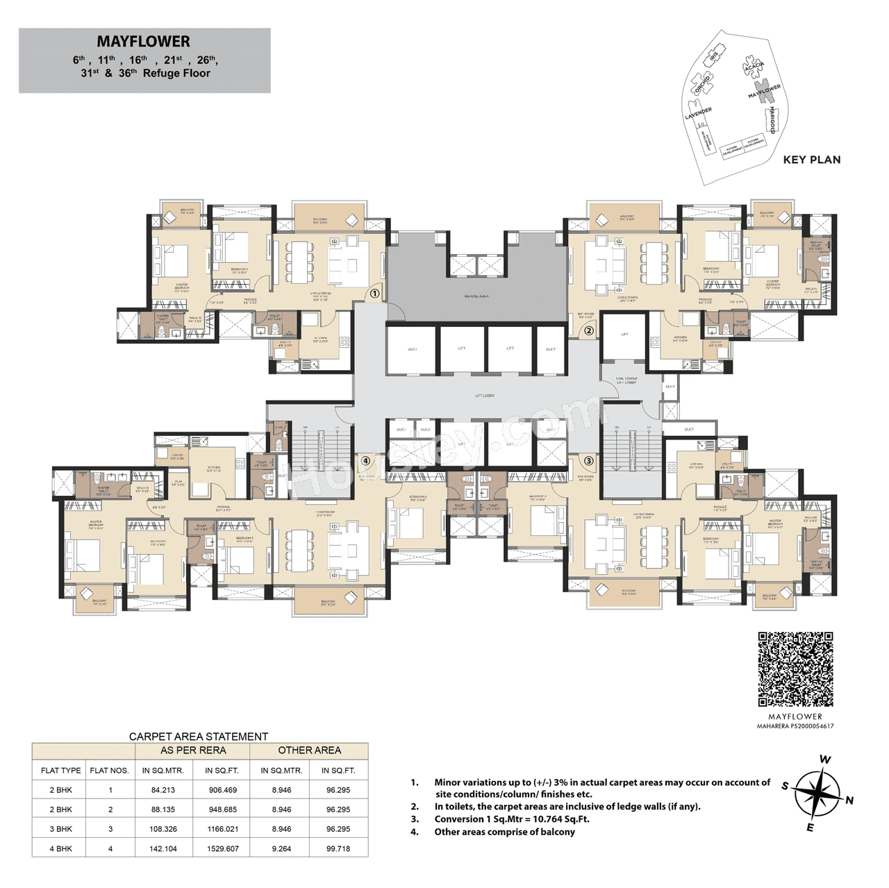 Hiranandani Fortune City Floor plan 8