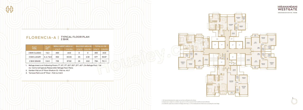 Hiranandani Westgate Floor plan 6