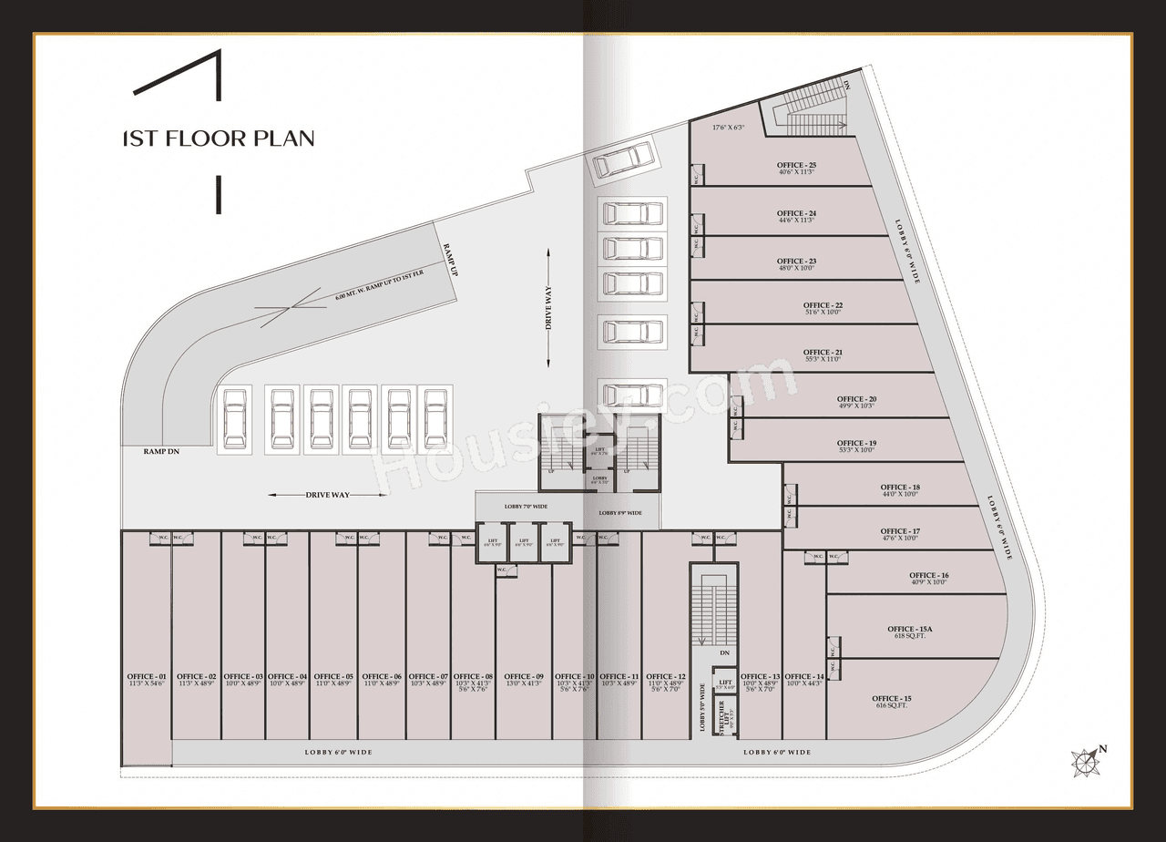 Hitech Crystal Corner Floor plan 5