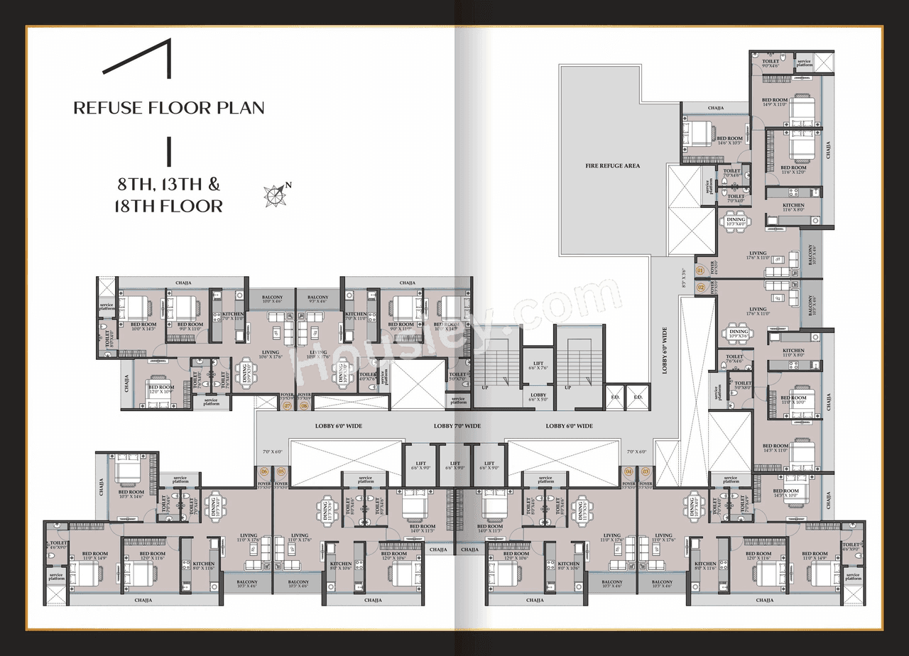 Hitech Crystal Corner Floor plan 7