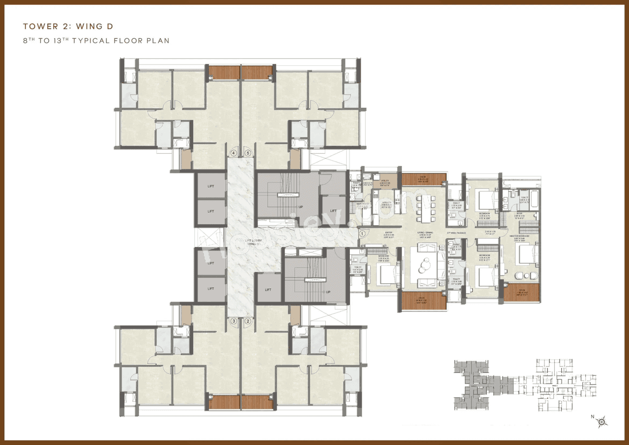 Kalpataru Vian Floor plan 16