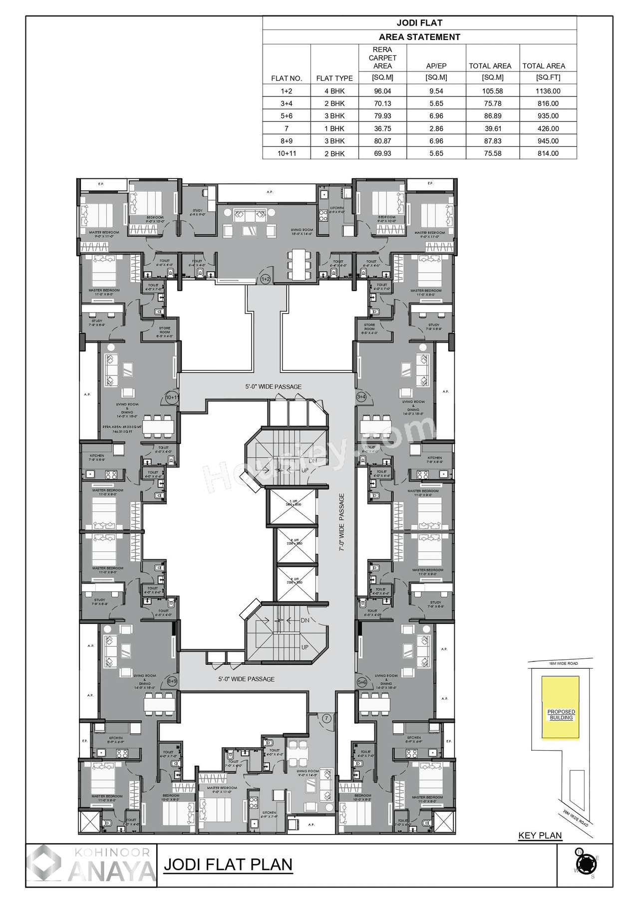 Kohinoor Anaya Floor plan 1
