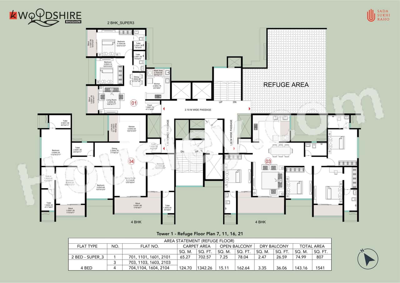Kohinoor Woodshire Floor plan 1