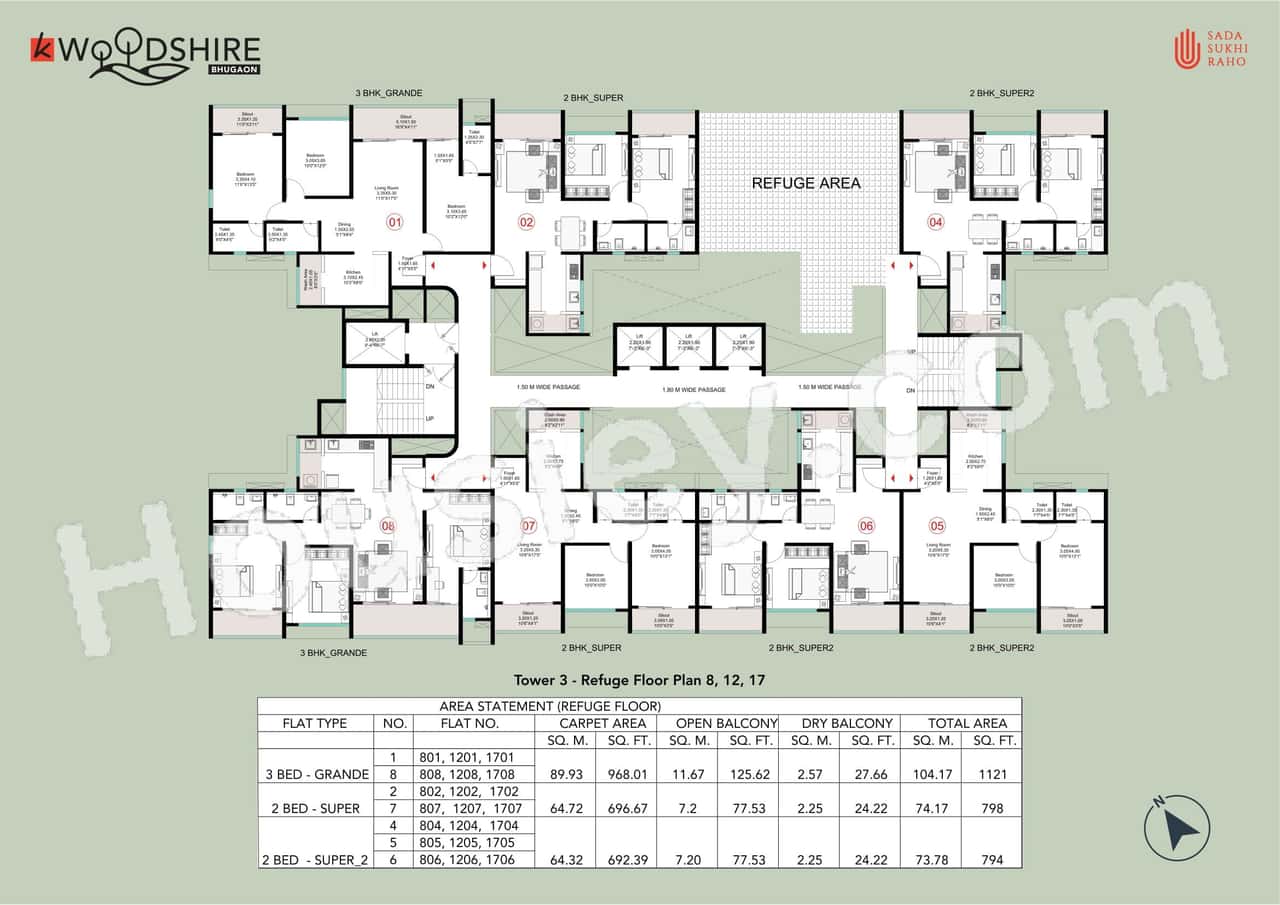 Kohinoor Woodshire Floor plan 3