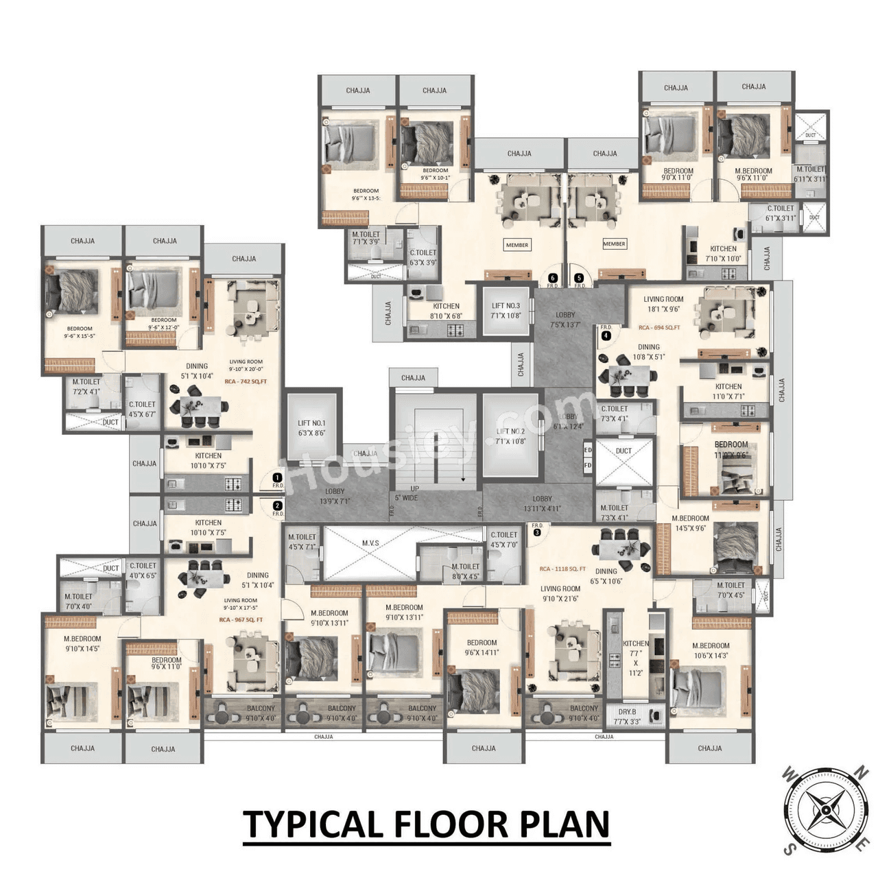 Konark Zen Pristine Floor Plan
