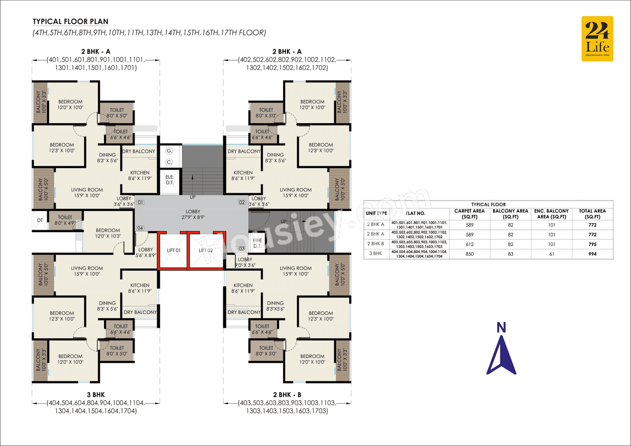 Kshitej 24Life Altaa Floor Plan