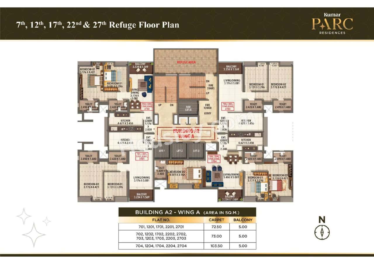 Kumar Parc Residences Floor plan 2