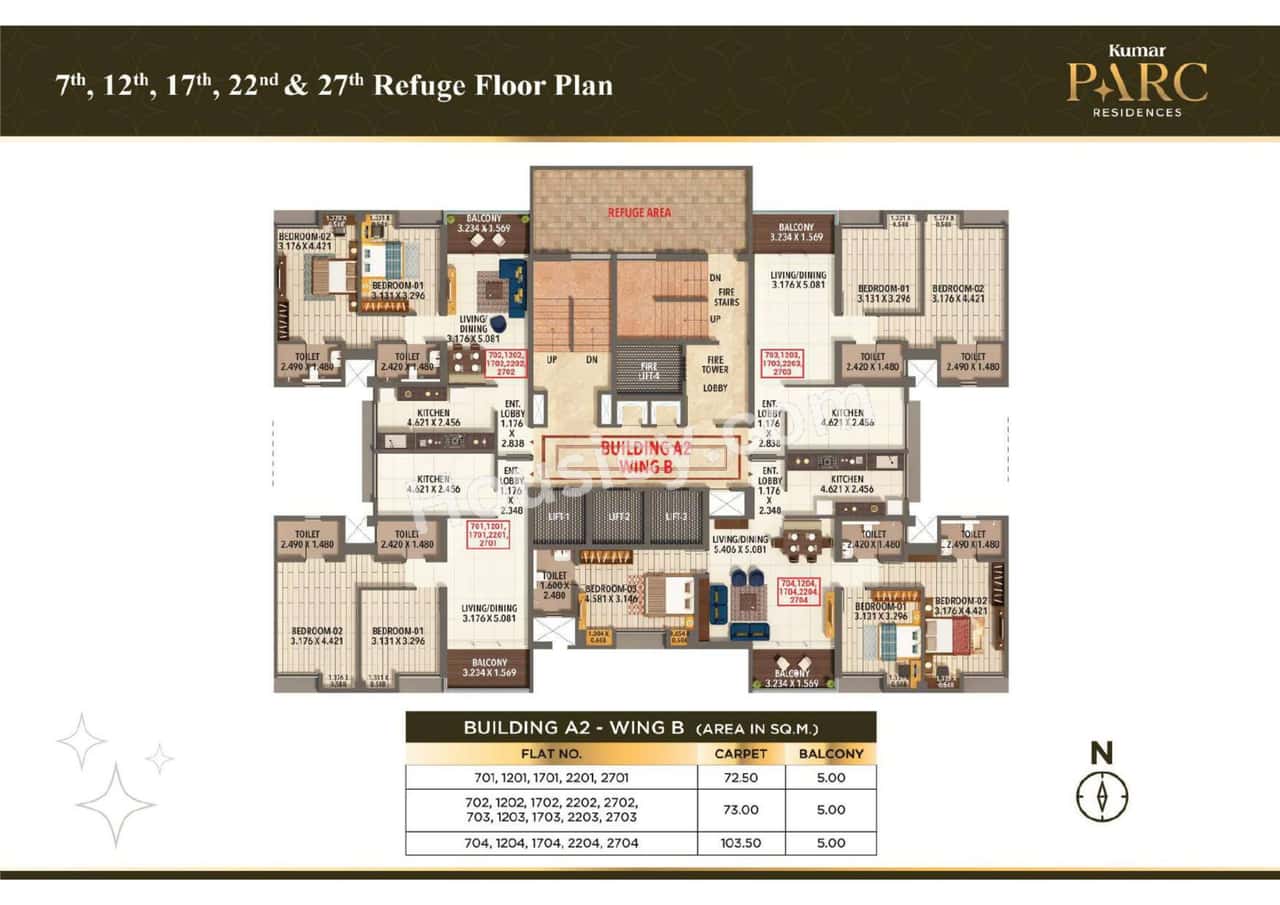 Kumar Parc Residences Floor plan 6