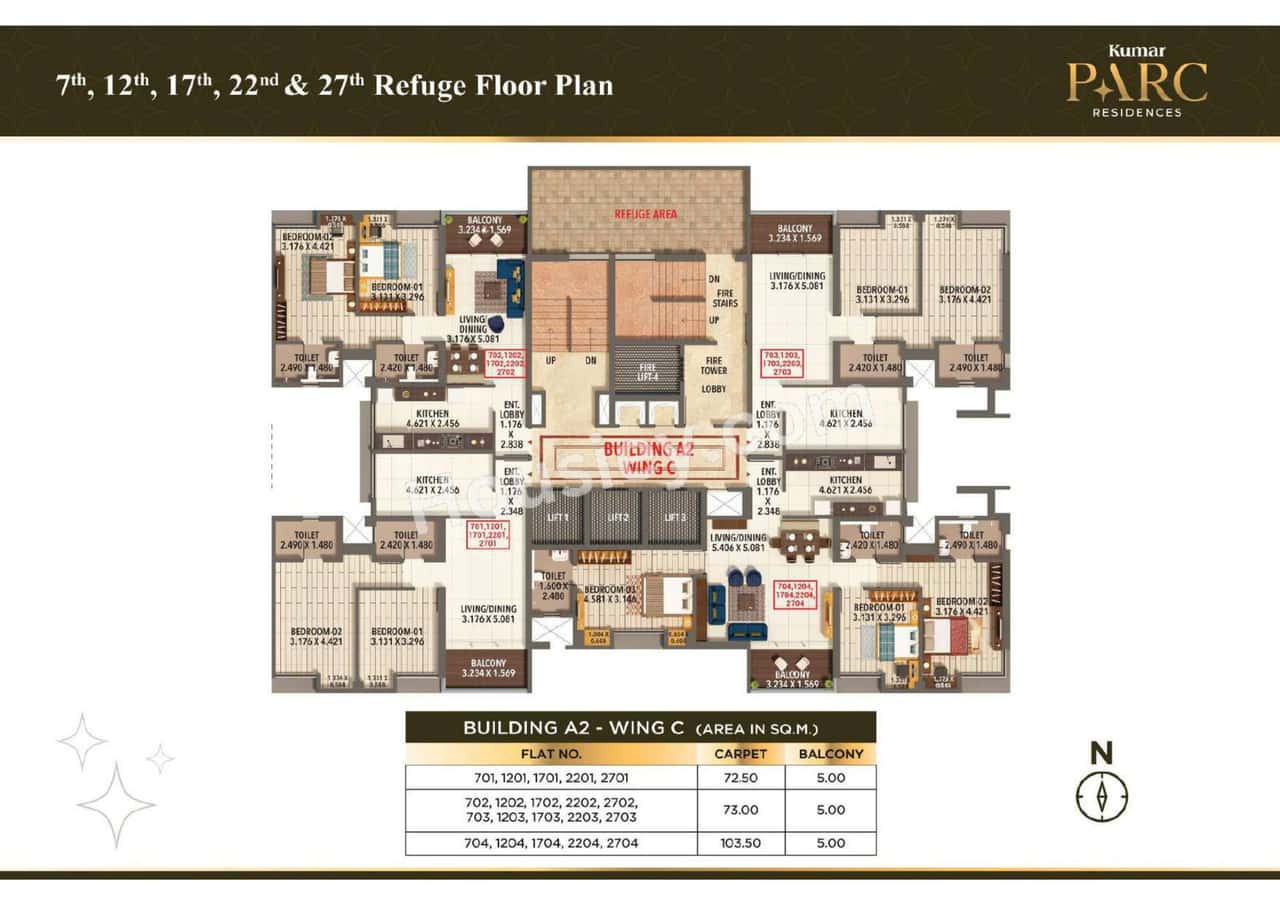 Kumar Parc Residences Floor plan 12