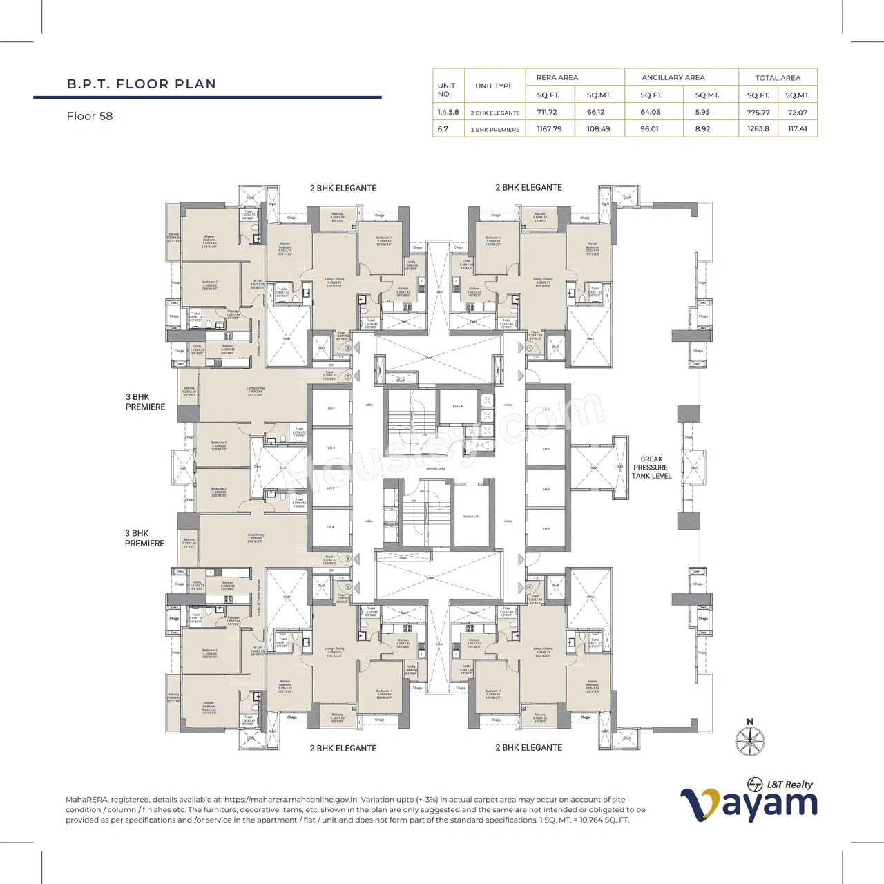 L&T Vayam Floor plan 17