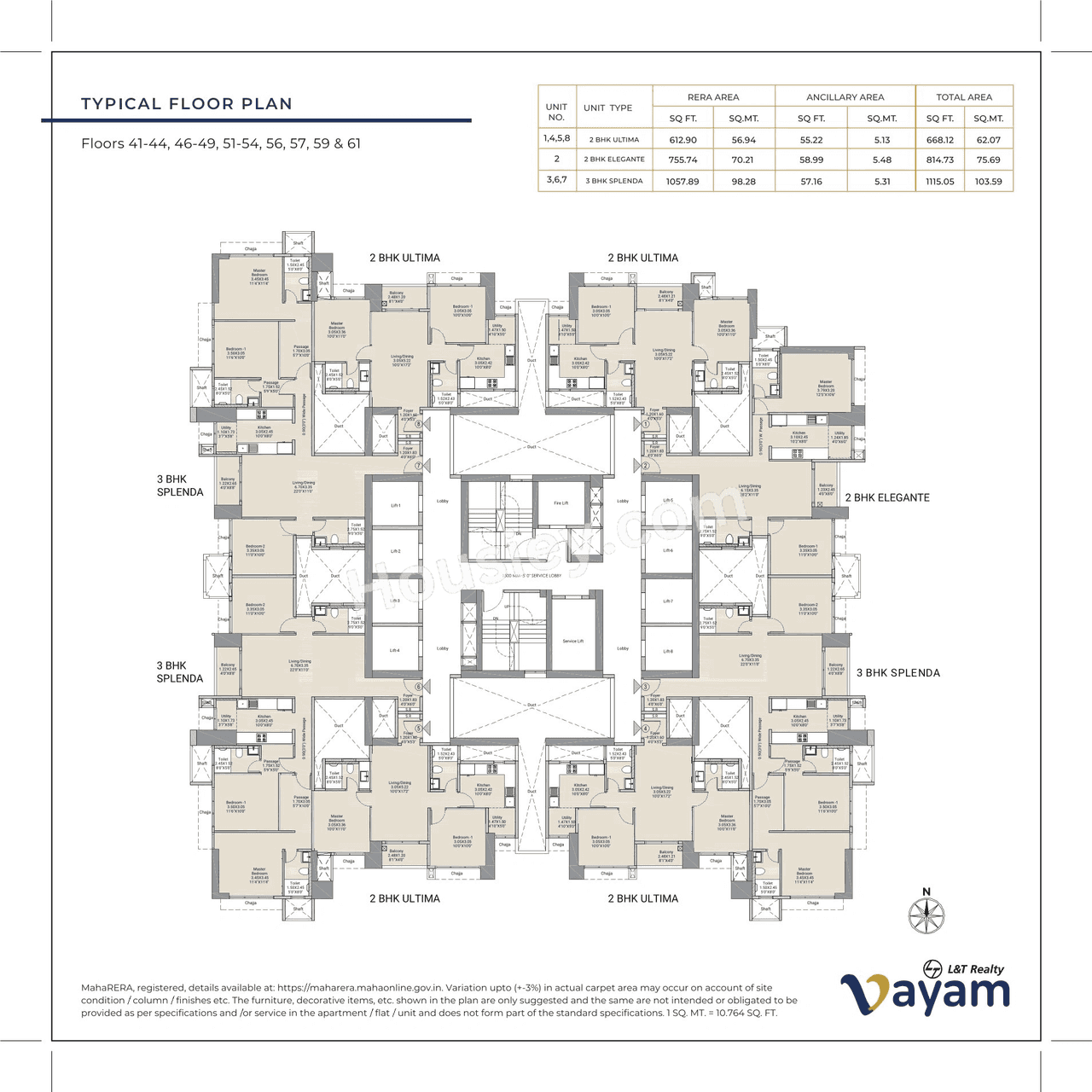 L&T Vayam Floor plan 23
