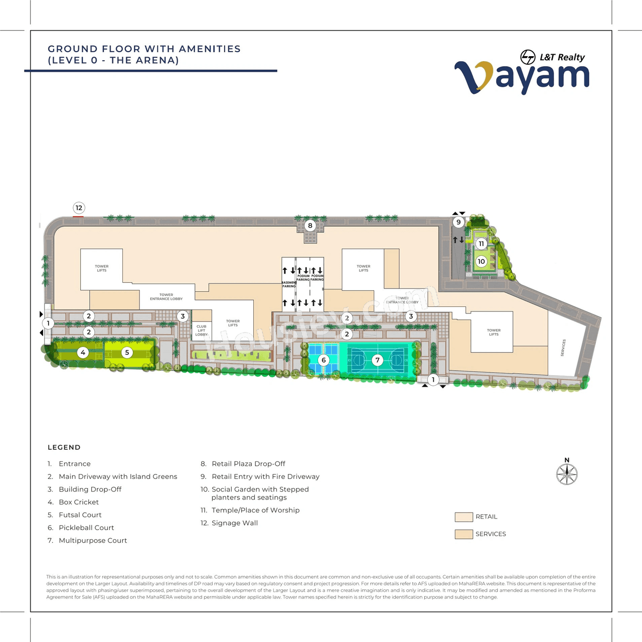 L&T Wagle Floor plan 1