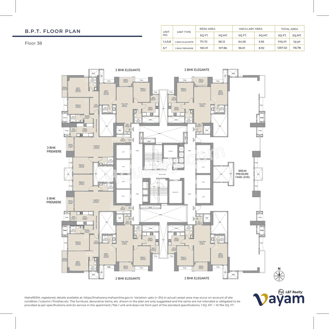 L&T Wagle Floor plan 6