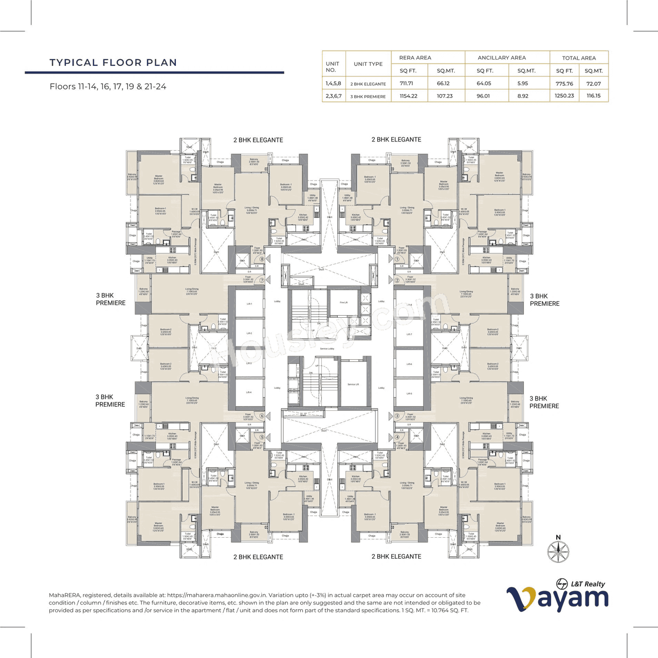 L&T Wagle Floor plan 17