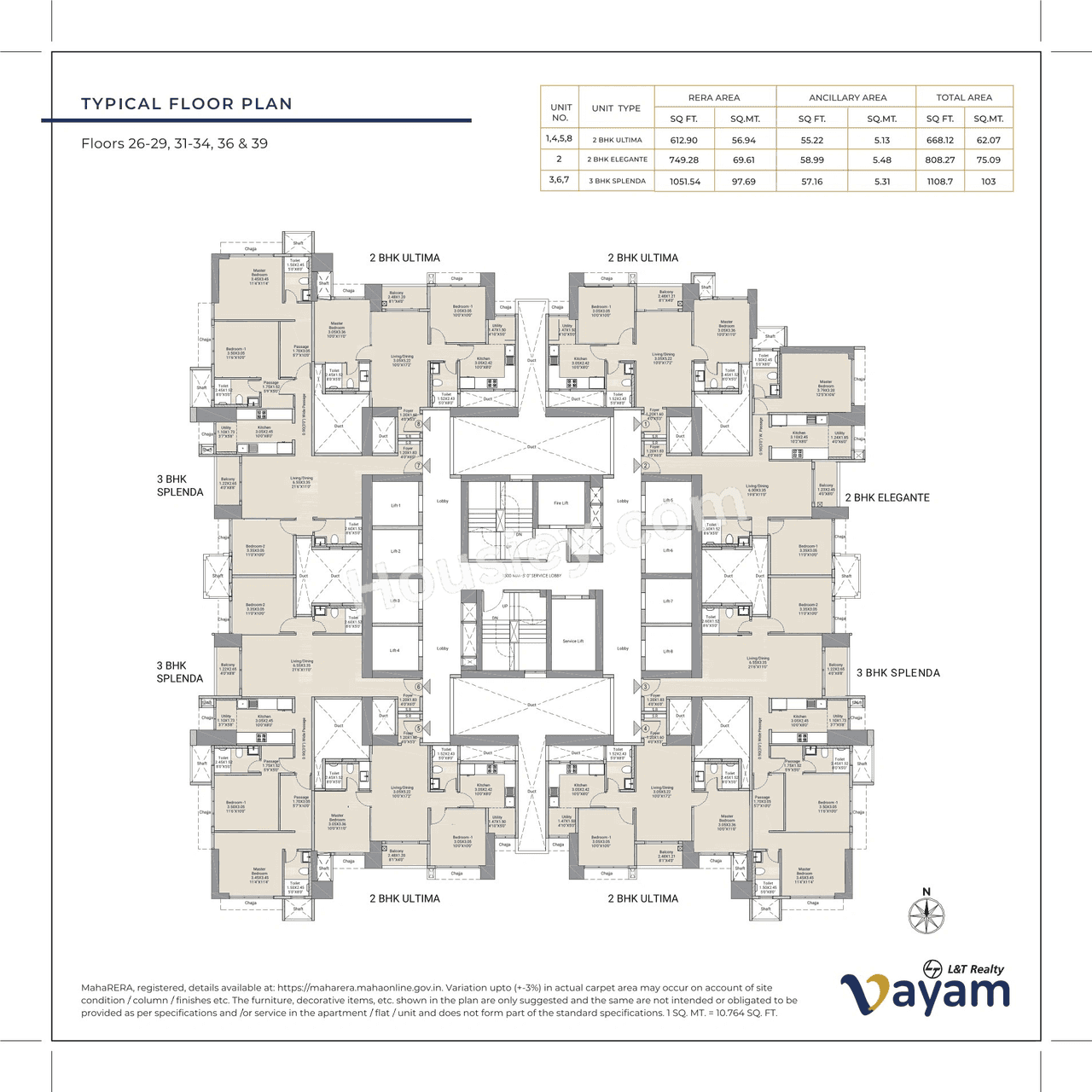 L&T Wagle Floor plan 21