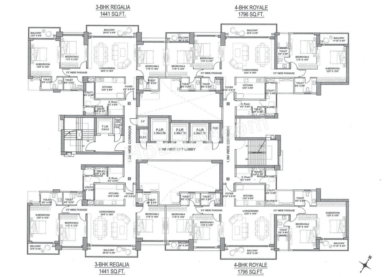 L&T Crestoria Estate Floor plan 1