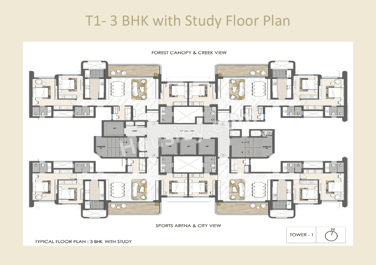 Lodha Elanor Kolshet Floor plan 2