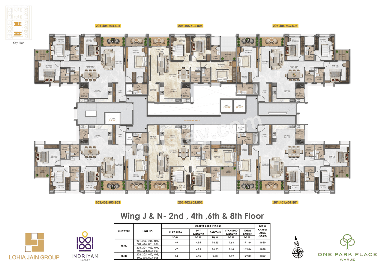 Lohia Jain One Park Place Floor plan 3