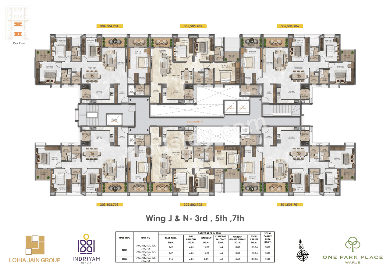 Lohia Jain One Park Place Floor plan 10