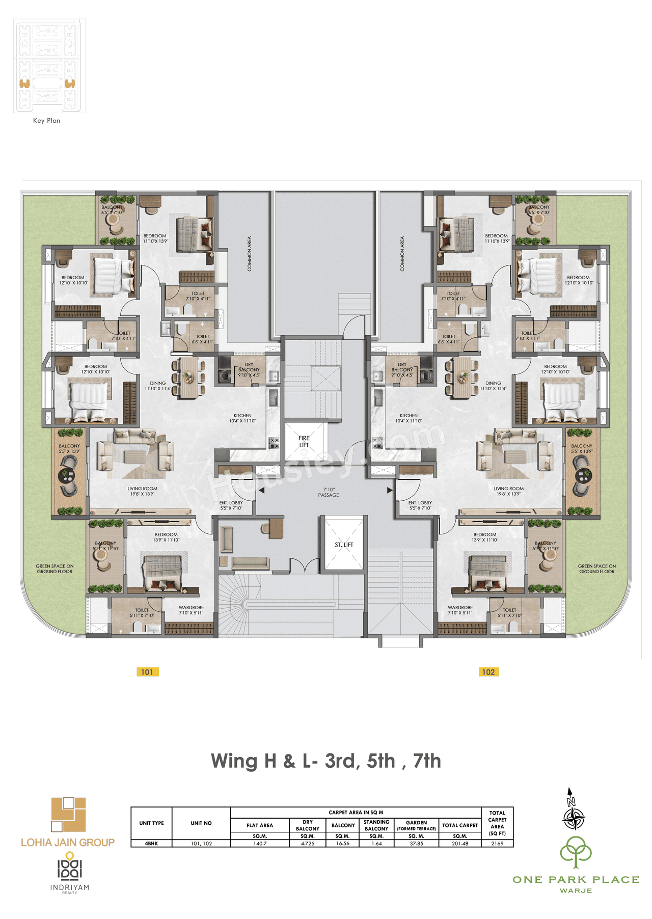 Lohia Jain One Park Place Floor plan 17