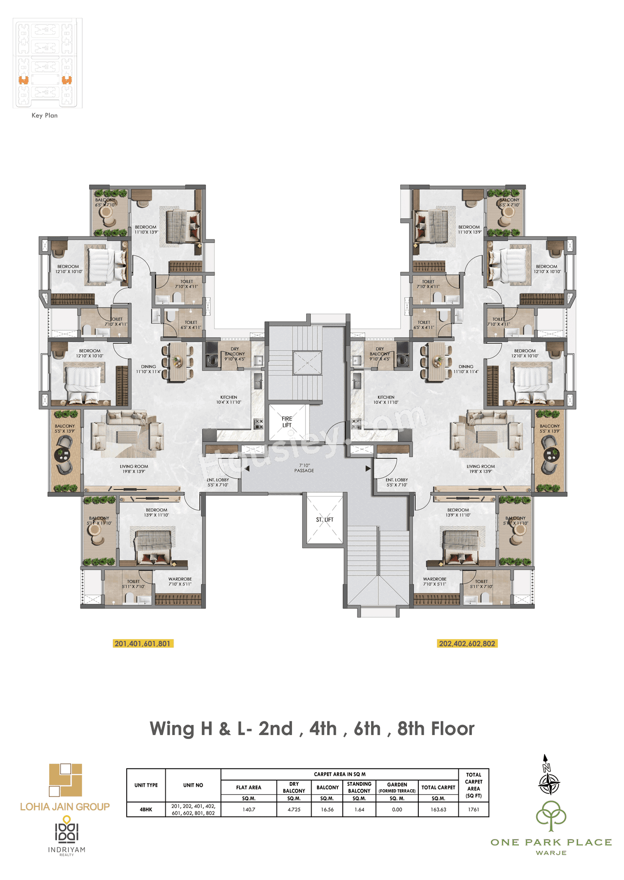 Lohia Jain One Park Place Floor plan 18