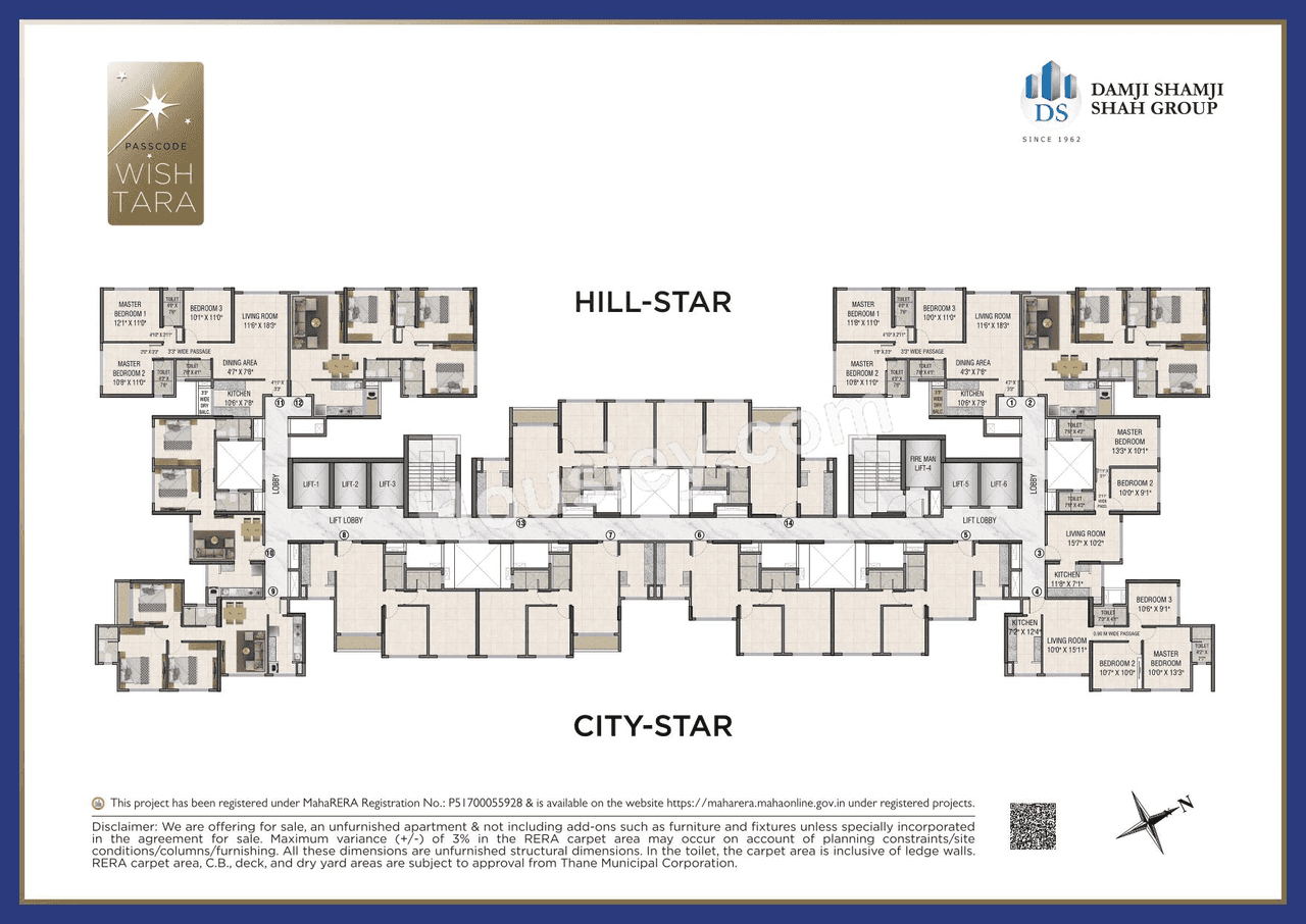 Mahavir Wishtara Floor Plan