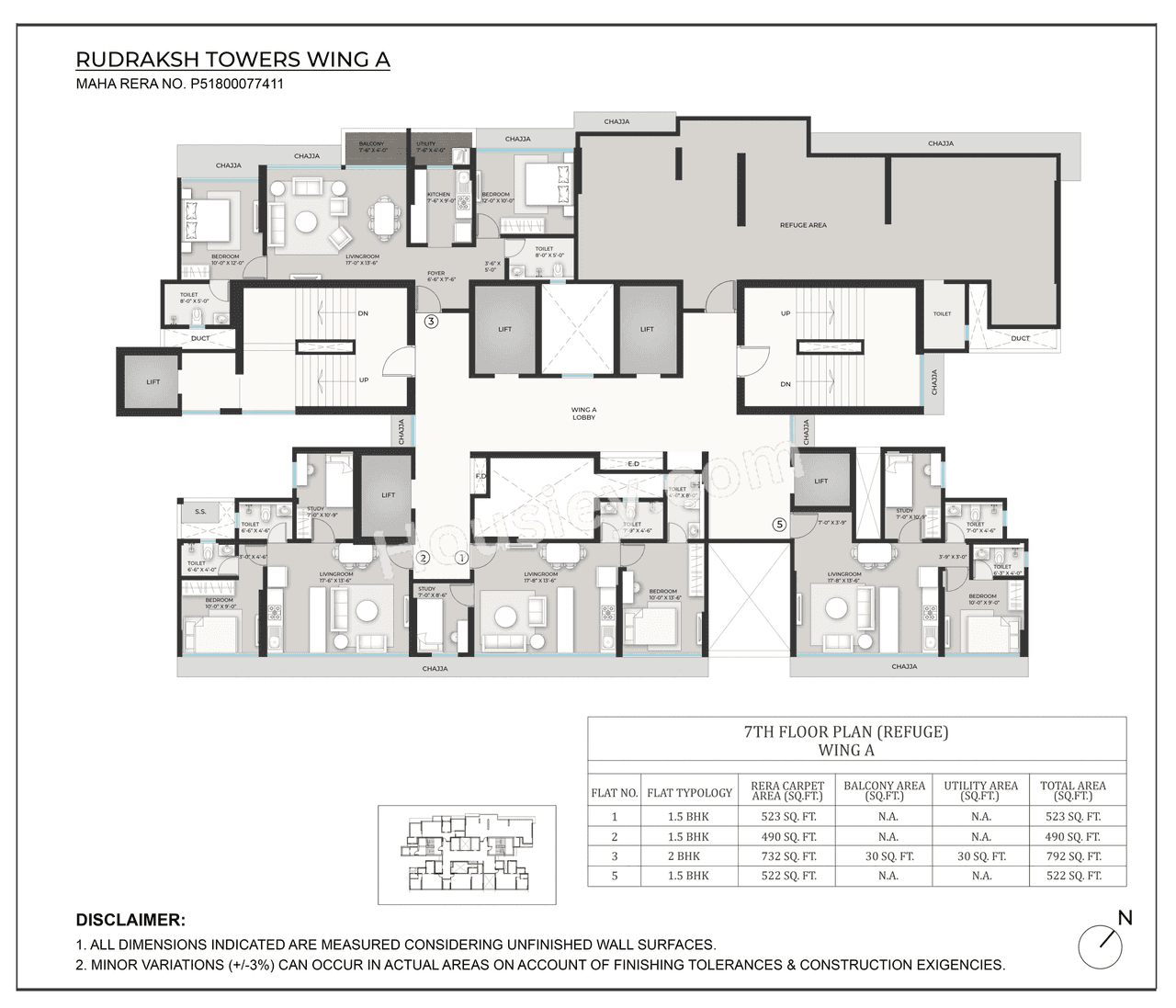 Mahesh Rudraksh Towers Floor plan 1
