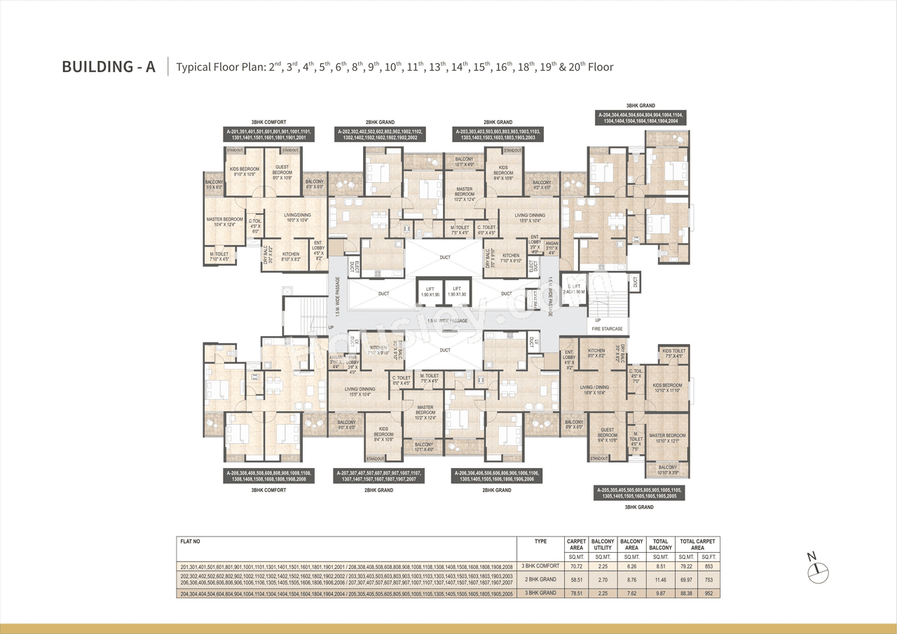 Mangalam Midas City Floor plan 3