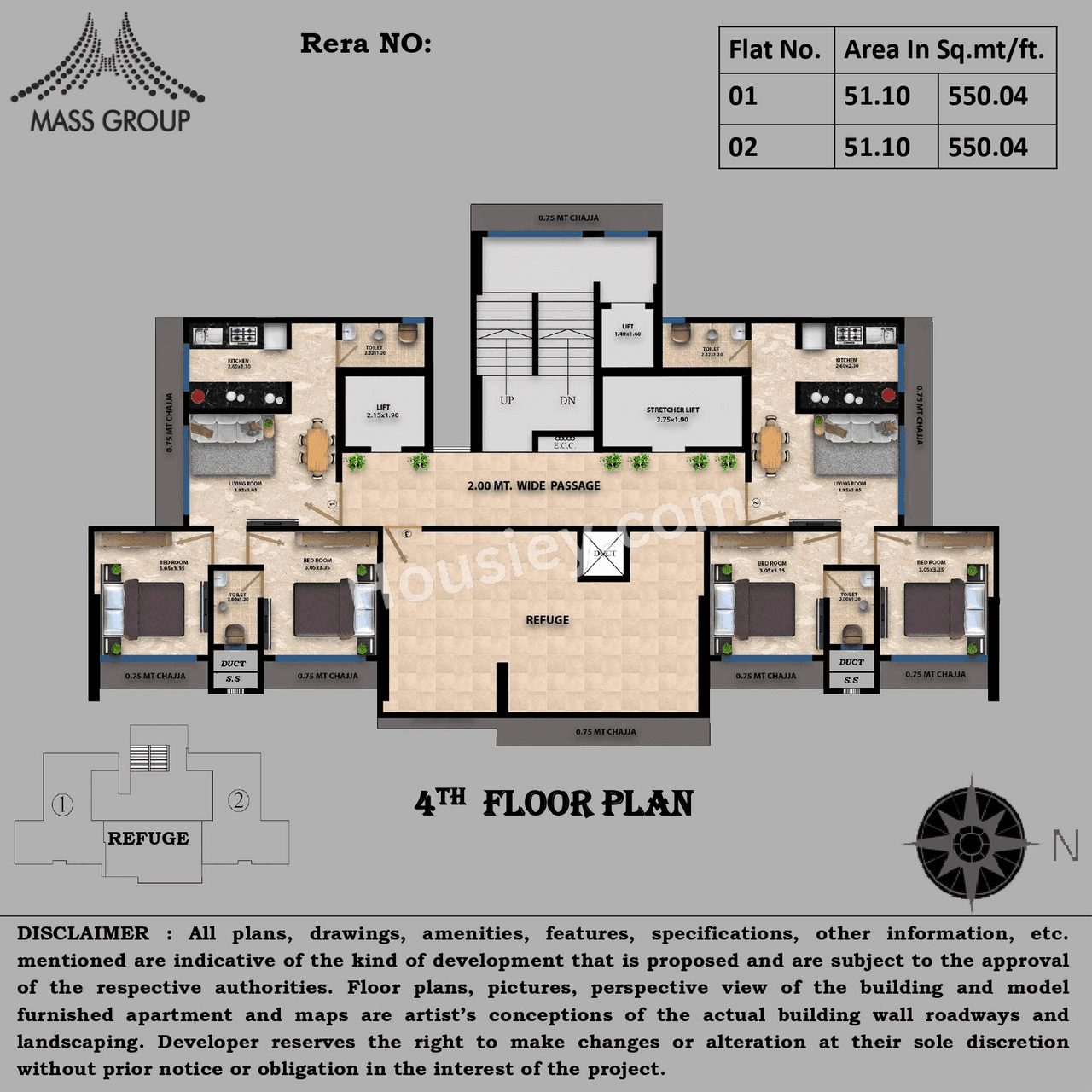 Mass Eminence Floor plan 1