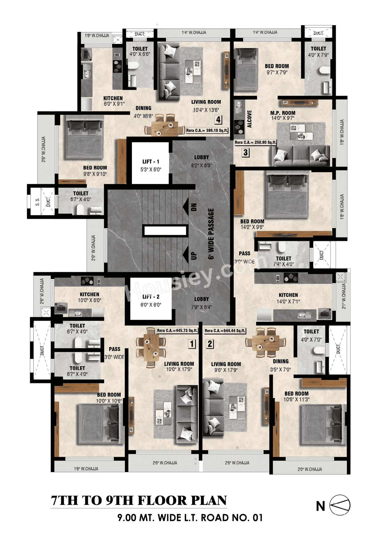 Meghna Riviera Floor plan 2
