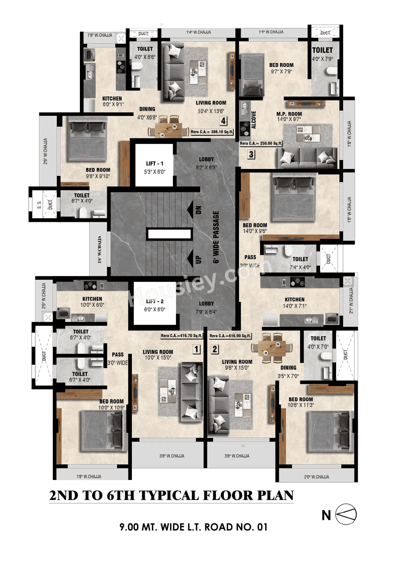 Meghna Riviera Floor plan 3