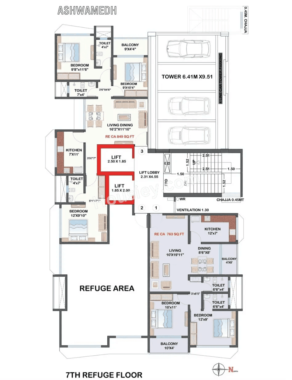 Multi Space Ashwamedh Heights Master Plan
