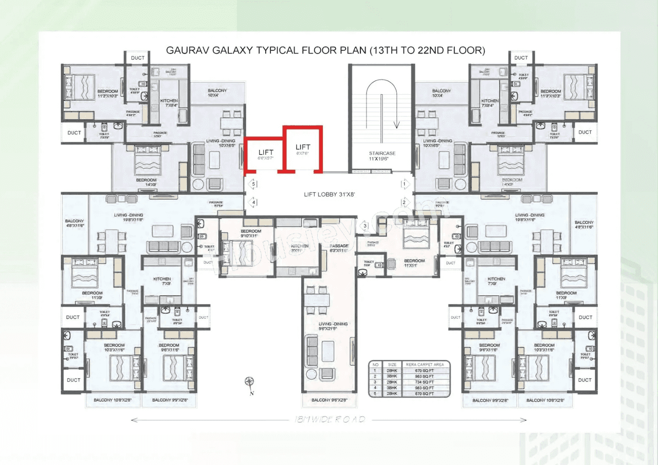 Multi Space Gaurav Galaxy Floor plan 2