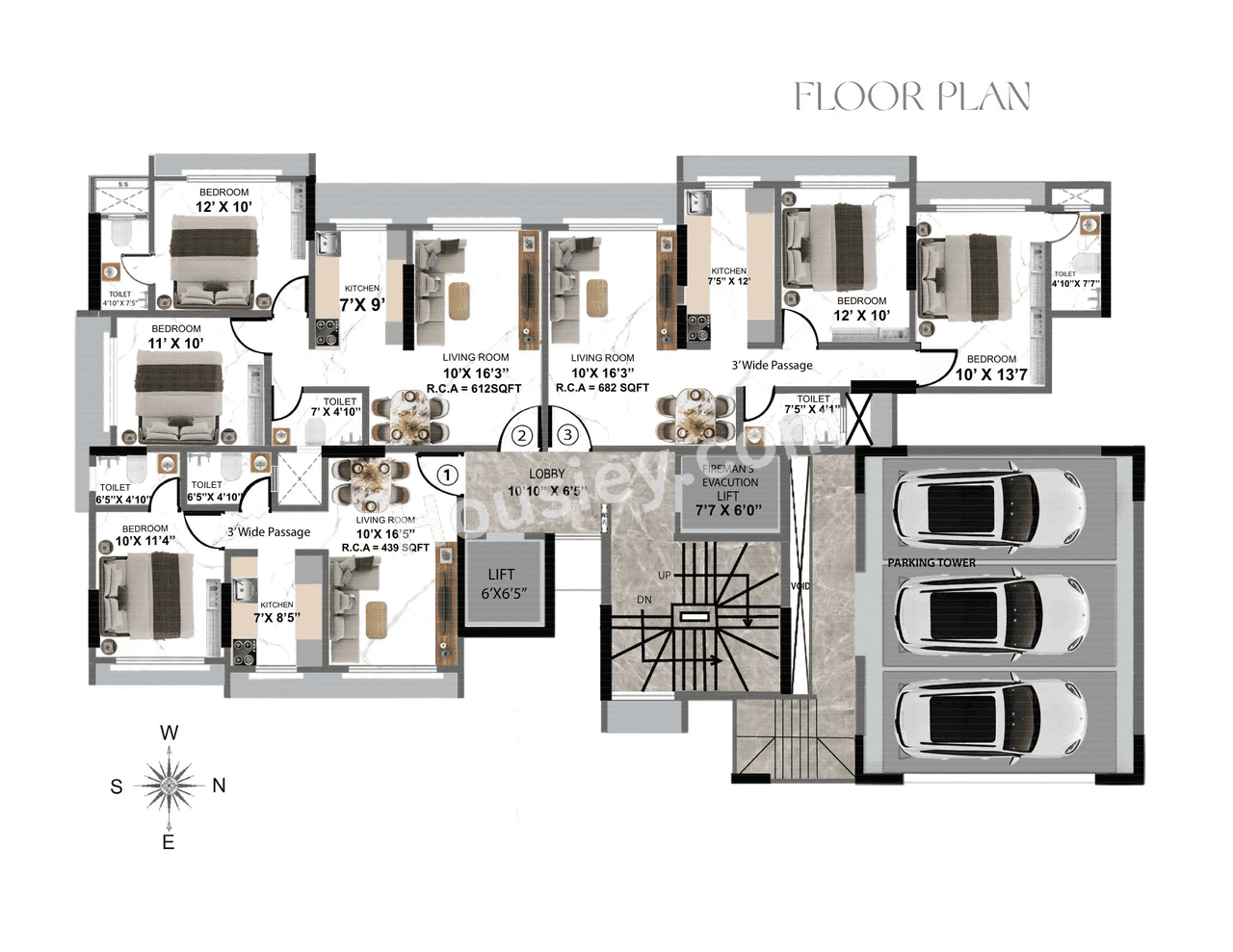 Namo Shenoy Apartment Floor plan 1